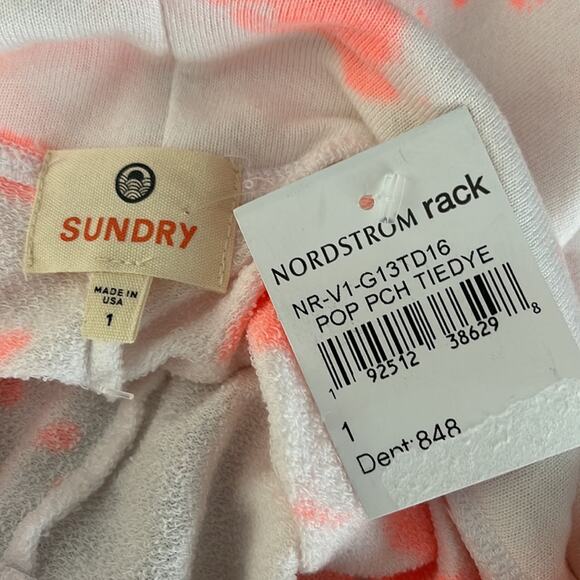 Sundry Pop Peach Tie Dye Shorts NWT Size 1 - Small - Picture 6 of 7